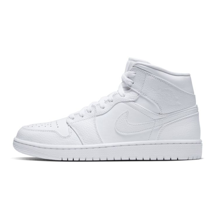 Chaussures Nike Air Jordan 1 Mid M 554724-130 blanc 1