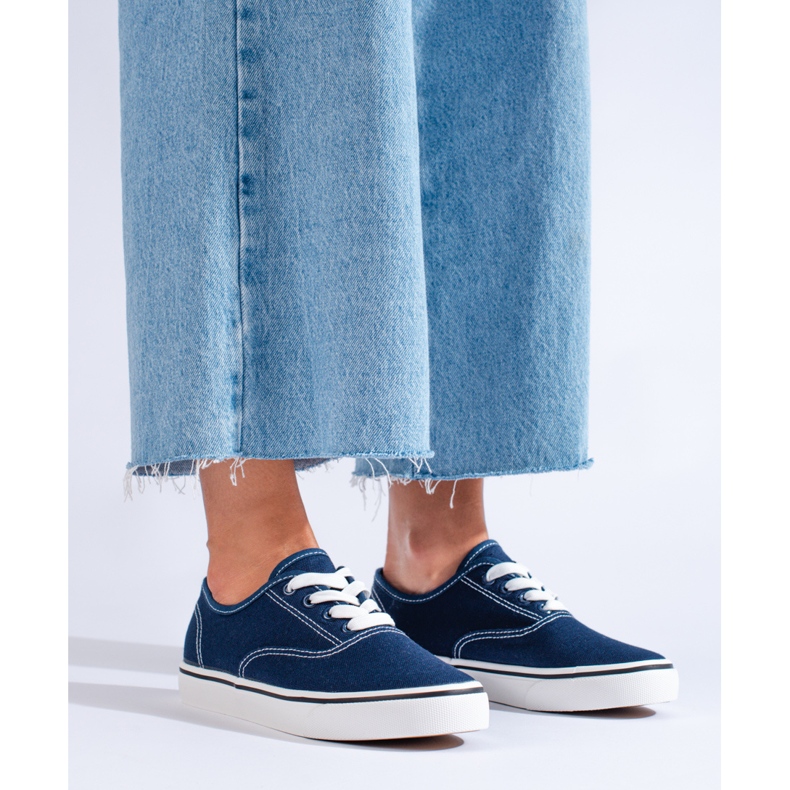 SHELOVET Baskets femme bleu 1