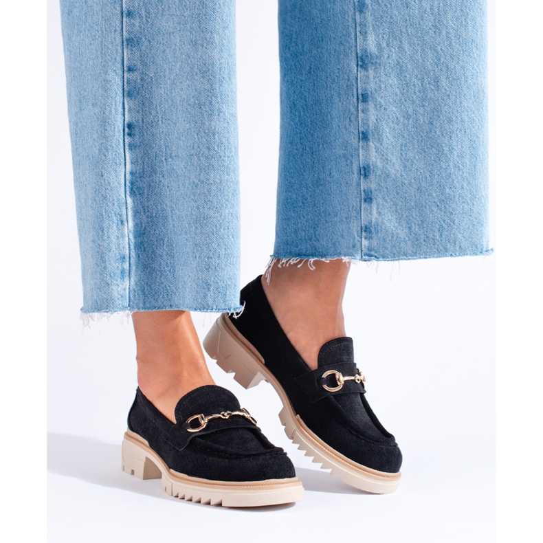 Seastar Mocassins ajourés pour femmes sur la plate-forme noire Shelovet 2