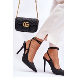 Épingles Classiques Décorées De Zircons Noir Guda le noir 5
