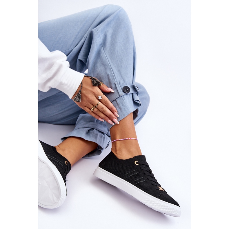 PE1 Baskets à lacets pour femmes Noir Etna le noir 2