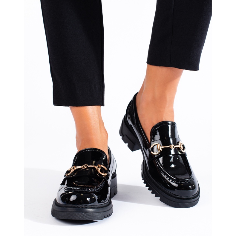 Mocassins vernis noirs Shelovet le noir 1 Mocassins vernis noirs Shelovet le noir 1
