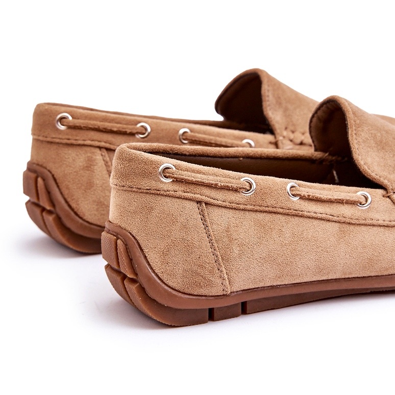 Mocassins à enfiler en daim pour hommes Marron brun 3