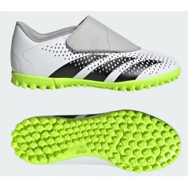 Chaussures Adidas Predator Accuracy.4 Vel Tf Jr IE9435 blanc blanc 1