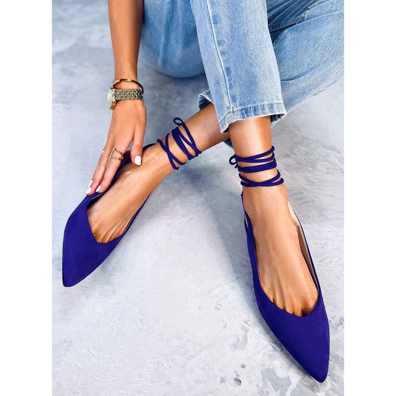 Dentoni Ballerines violettes à lacets 1 Dentoni Ballerines violettes à lacets 1