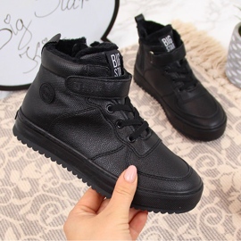 Baskets enfant isolées noires Big Star GG374040 1