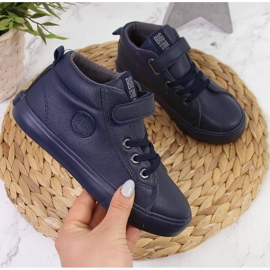 Baskets montantes bleu marine Big Star EE374003 1