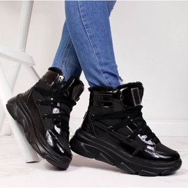 Bottes de neige à plateforme noires pour femmes Big Star II274311 1