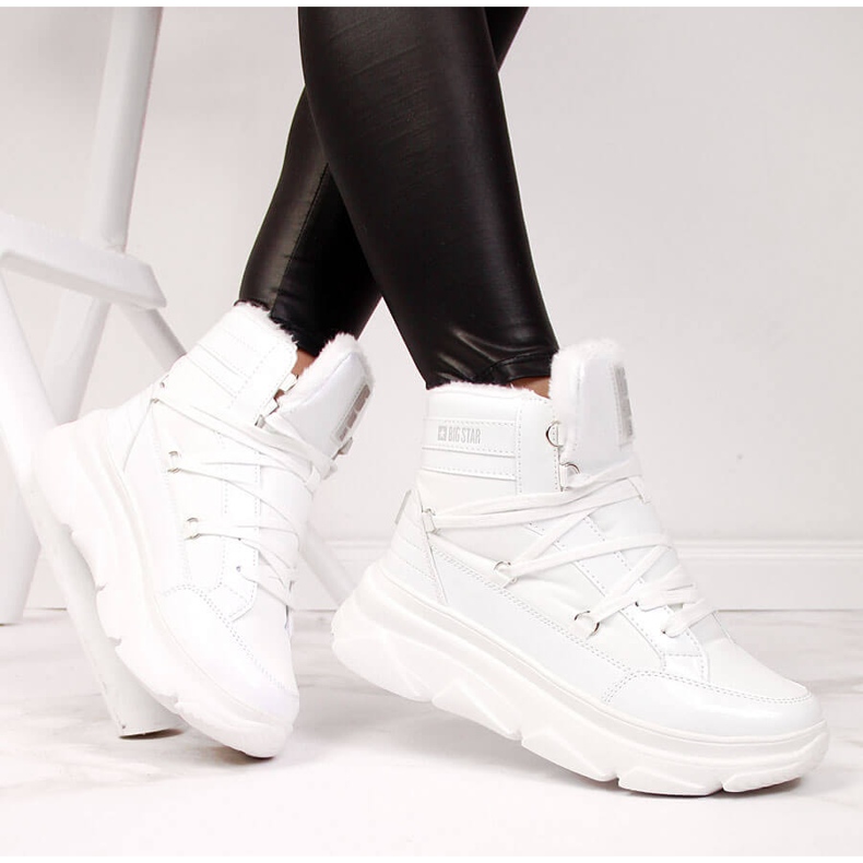 Bottes de neige pour femmes sur la plate-forme blanche Big Star II274463 1 Bottes de neige pour femmes sur la plate-forme blanche Big Star II274463 1
