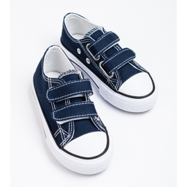 Baskets velcro Shelovet bleu marine enfant 1