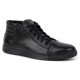 KENT 304 Chaussures décontractées pour hommes noir 1