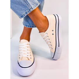 Baskets classiques femme Fargis Beige 3