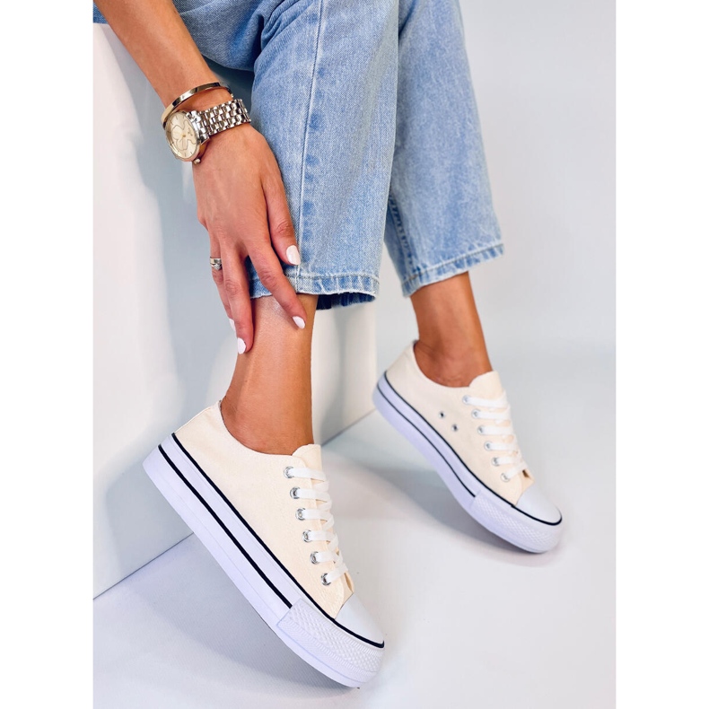 Baskets classiques femme Fargis Beige 1