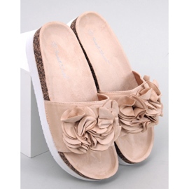 Chaussons Rizzo Fleurs Beiges 1