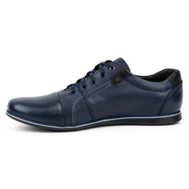 Kampol Chaussures casual cuir homme 39/63KAM bleu marine 1 Kampol Chaussures casual cuir homme 39/63KAM bleu marine 1