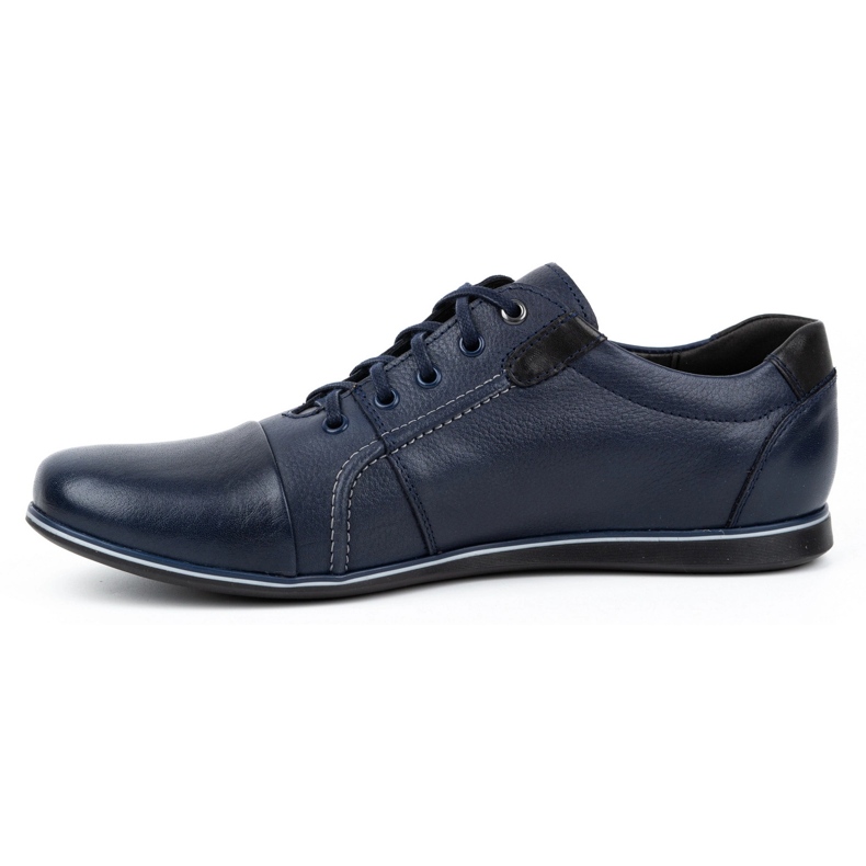Kampol Chaussures casual cuir homme 39/63KAM bleu marine 1 Kampol Chaussures casual cuir homme 39/63KAM bleu marine 1