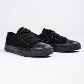 SHELOVET Baskets classiques pour enfants Vico noires 1