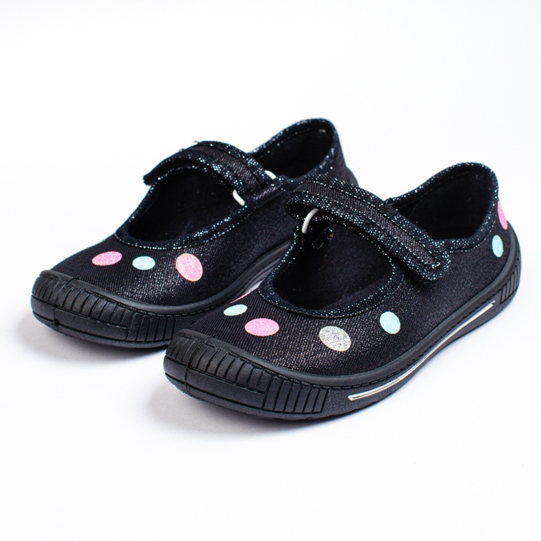 SHELOVET Chaussons noirs pour filles 3F 1