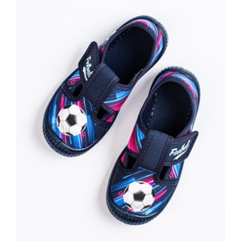 SHELOVET Chaussons velcro pour garçon 3F multicolore 1