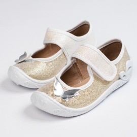 SHELOVET Babouches dorées pour filles 3F d'or 1