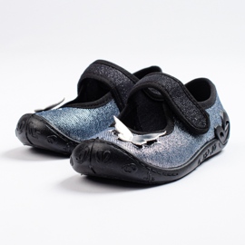 SHELOVET Chaussons papillon 3F fille gris 2