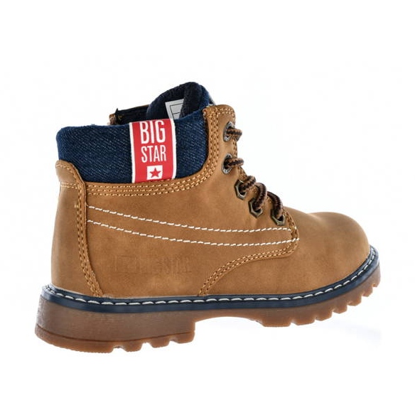 Bottes garçon isolées camel Big Star KK374130 jaune 1