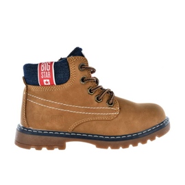 Bottes garçon isolées camel Big Star KK374130 jaune 7