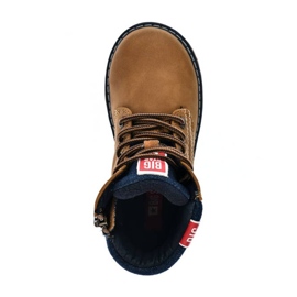 Bottes garçon isolées camel Big Star KK374130 jaune 10