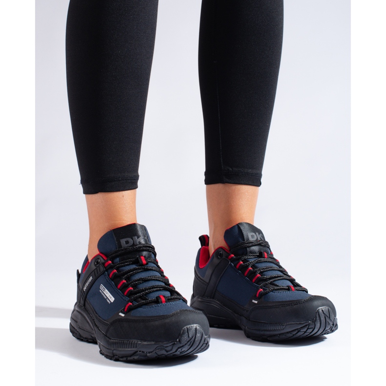 DK Chaussures de trekking en plein air noir bleu marine 1
