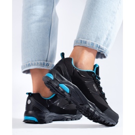 Chaussures de trekking sport DK noir et bleu pour femme le noir 2