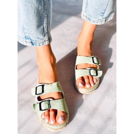 Espadrilles Maina vertes 1