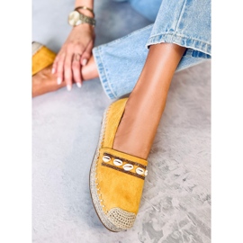 Espadrilles coquillage jaune océan 2