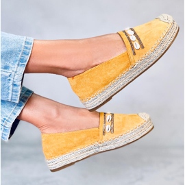Espadrilles coquillage jaune océan 3