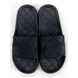 Lottner Claquettes en caoutchouc noir le noir 2