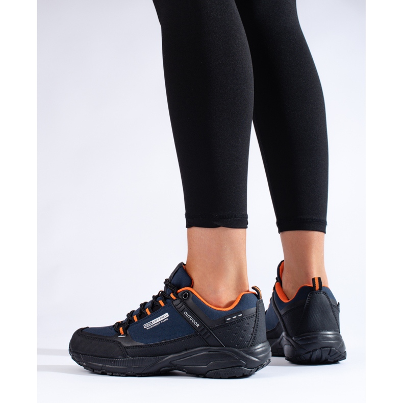 Chaussures trekking outdoor femme DK bleu marine et noir 1
