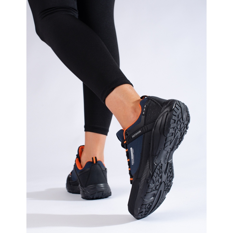 Chaussures trekking outdoor femme DK bleu marine et noir 2