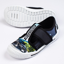 SHELOVET Chaussons pour enfants avec une voiture 3F noir 1