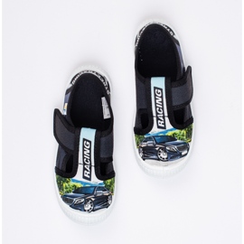 SHELOVET Chaussons pour enfants avec une voiture 3F le noir 2