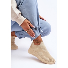 PG1 Chaussures de sport à enfiler pour femme Beige Claris 1