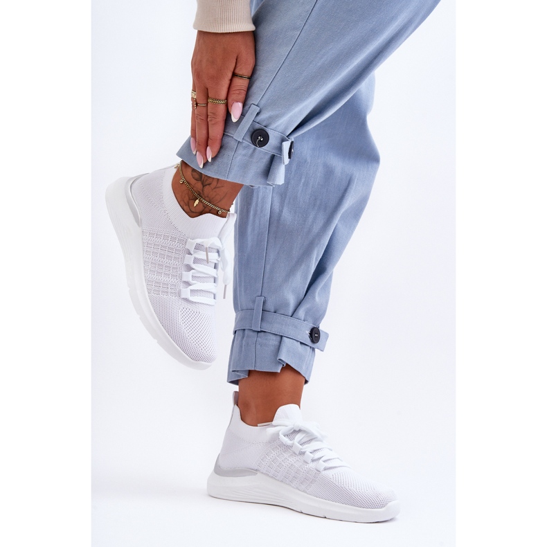 PG1 Chaussures de Sport Classiques pour Femme Blanc Nickel 2