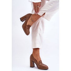 PS1 Escarpins à la mode sur un talon Brown Florence brun 3