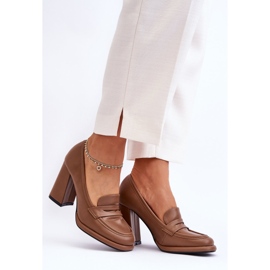 PS1 Escarpins à la mode sur un talon Brown Florence brun 6