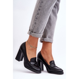 PS1 Escarpins à la mode sur un talon noir Florence le noir 5
