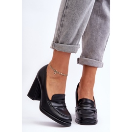 PS1 Escarpins à la mode sur un talon noir Florence le noir 6