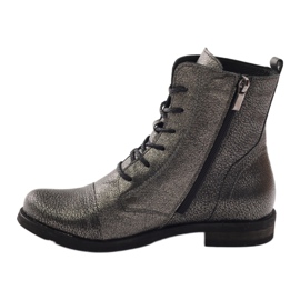 Edeo Bottes de travail noires métallisées 2