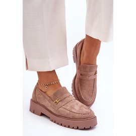 PS1 Mocassins en daim avec ornement Esperta marron brun 1