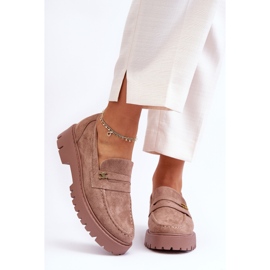 PS1 Mocassins en daim avec ornement Esperta marron brun 7