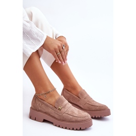 PS1 Mocassins en daim avec ornement Esperta marron brun 5