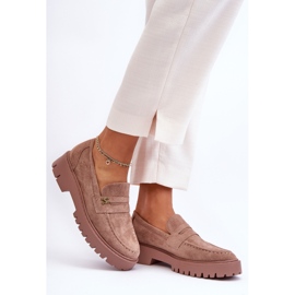 PS1 Mocassins en daim avec ornement Esperta marron brun 6