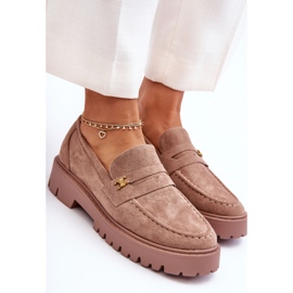PS1 Mocassins en daim avec ornement Esperta marron brun 2